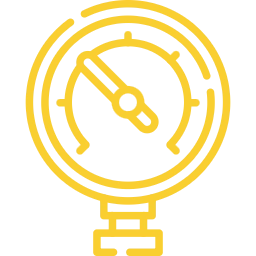 icona manometro giallo