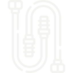 icona tubi alta pressione bianco